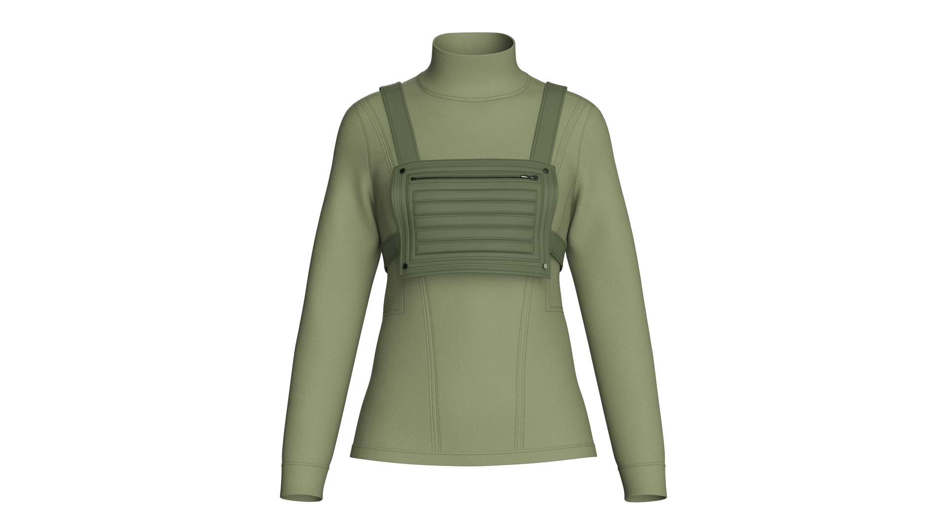 Media 1 for listing Girls Techwear Utility Sweatshirt | High Poly