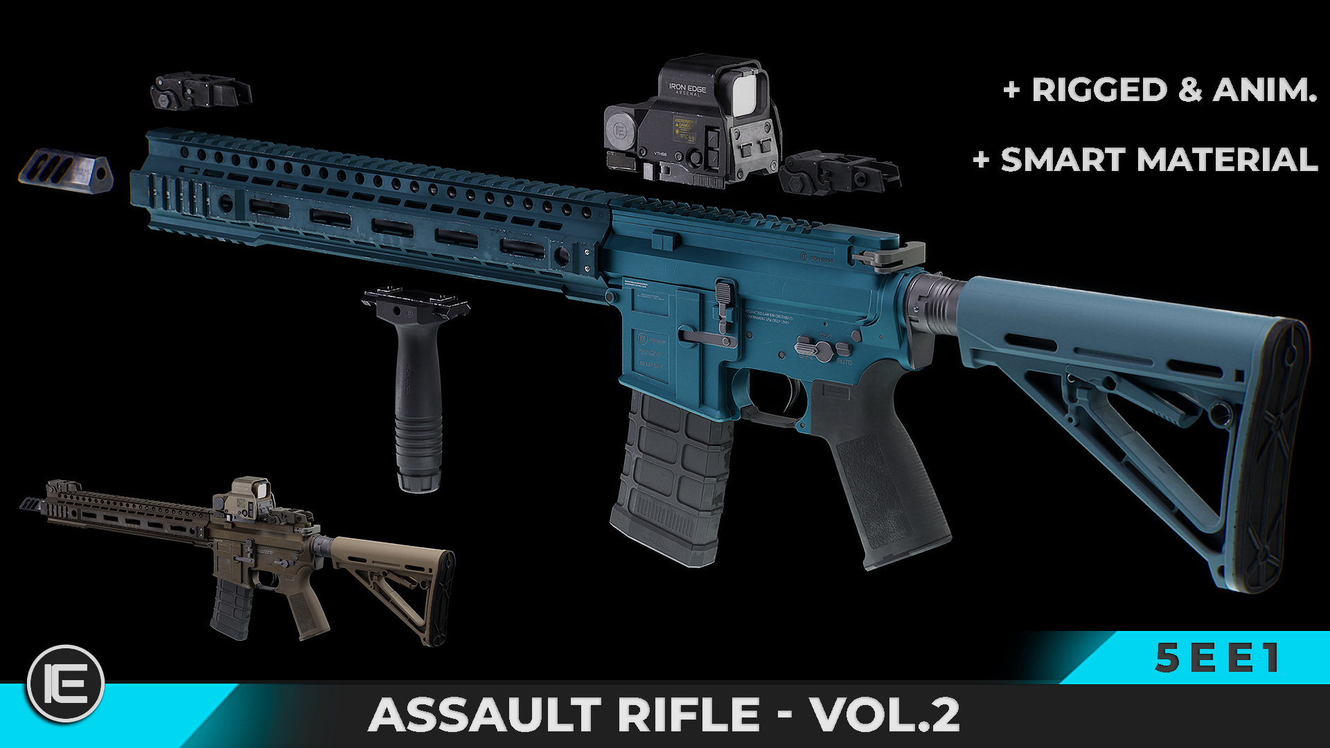 IE Pro Kit – Tactical M4-Style Rifle – 5EE1
