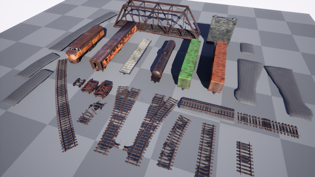 Media 1 for listing Abandoned Train Pack
