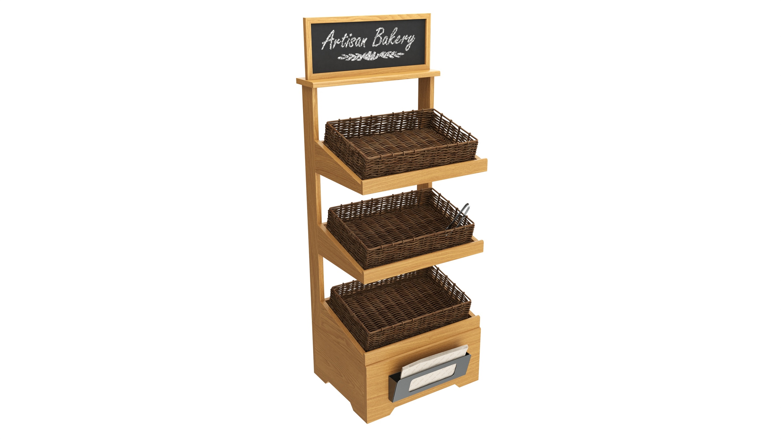 Media 1 for listing Wooden loaf bread stand 04 empty
