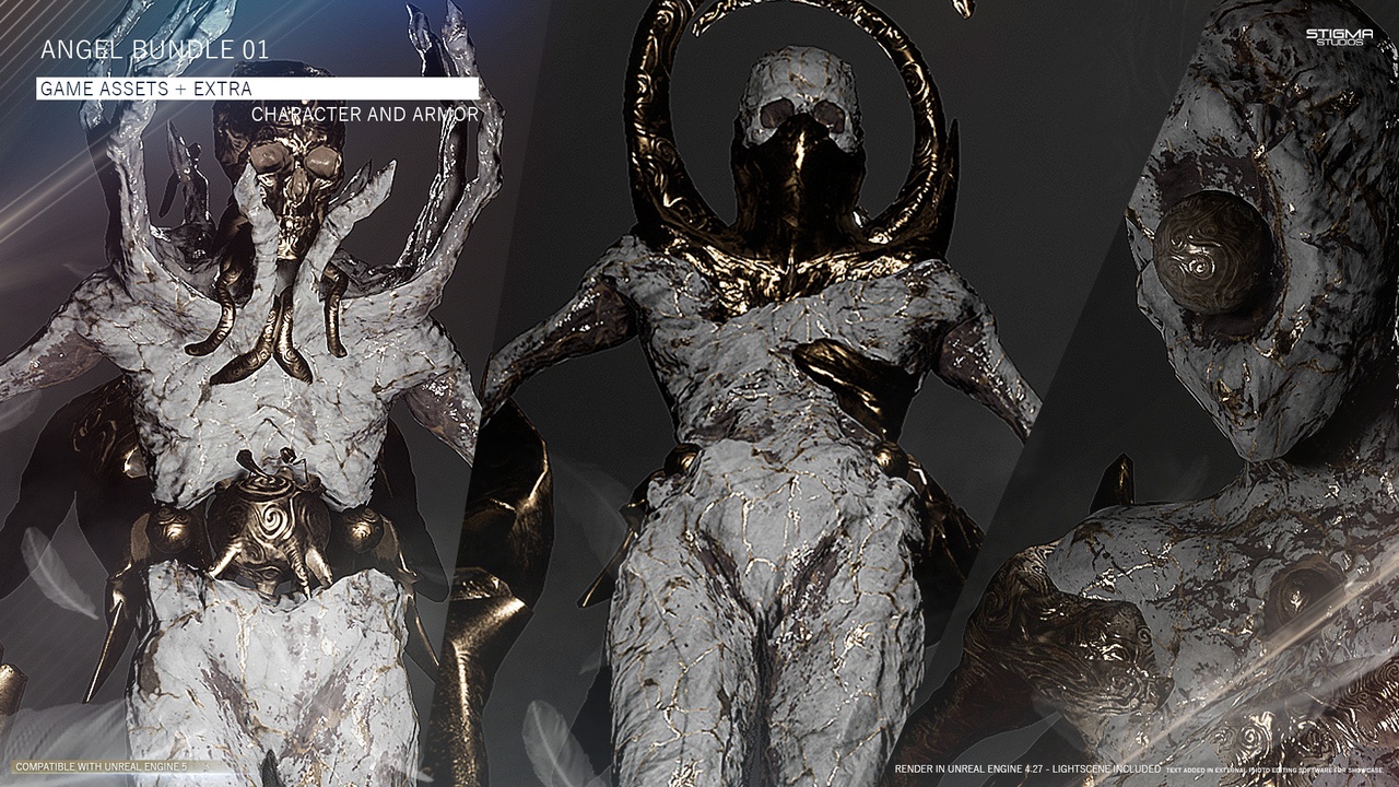 Media 1 for listing Angel Bundle 01 - Game Assets + Extra