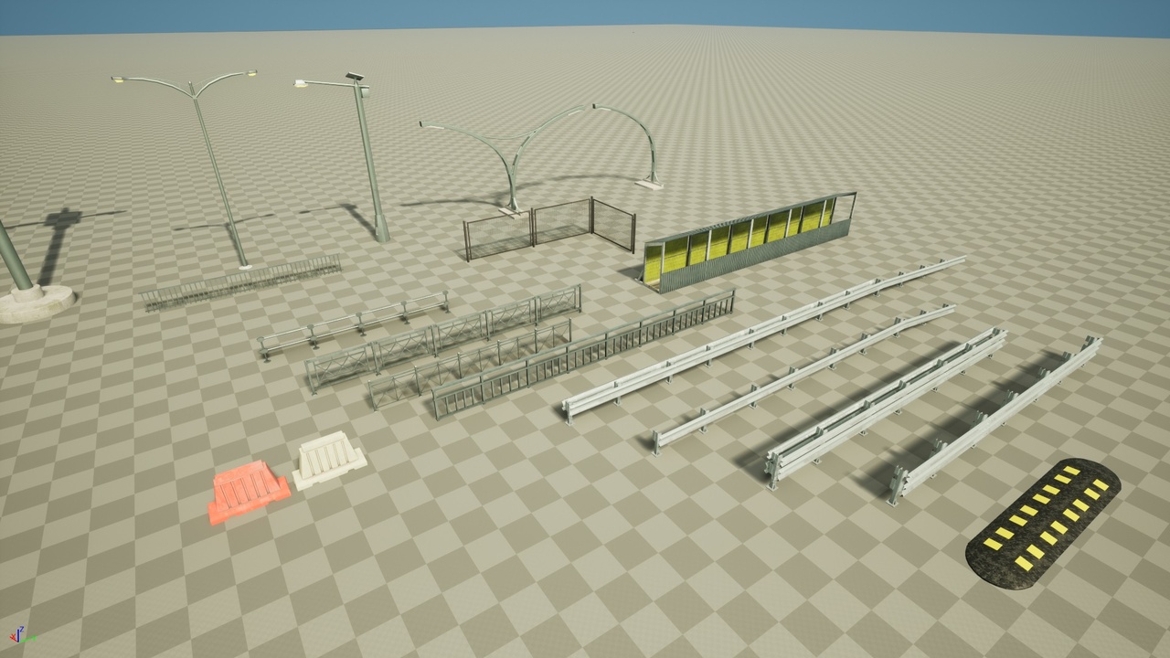 出品Road props, Modular fences, StreetLightのメディア1
