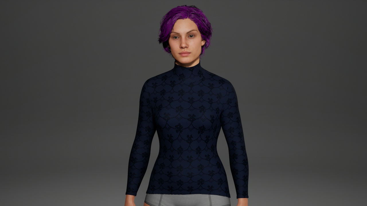 Media 1 for listing The Altena Blouse for MetaHumans - Parametric Outfit