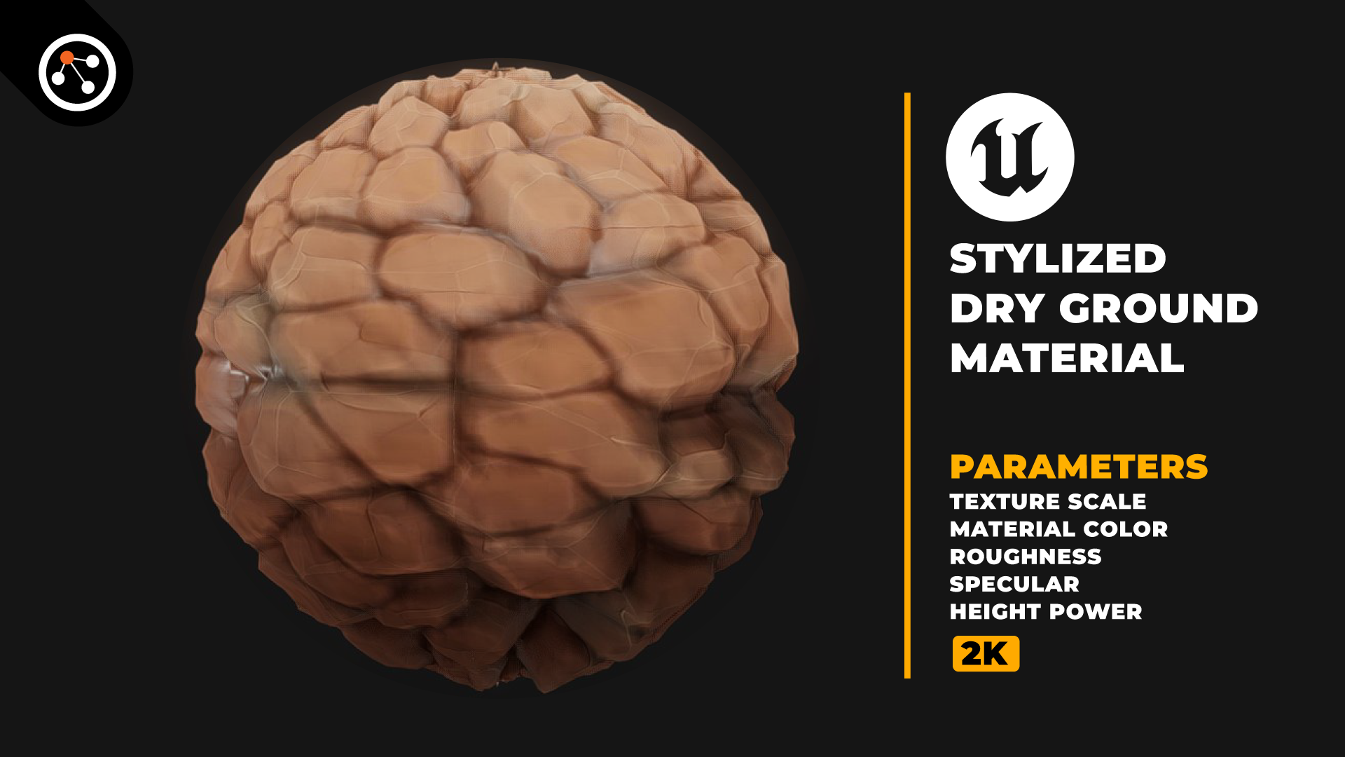 Stylized Dry Ground Material - UE5 | Fab