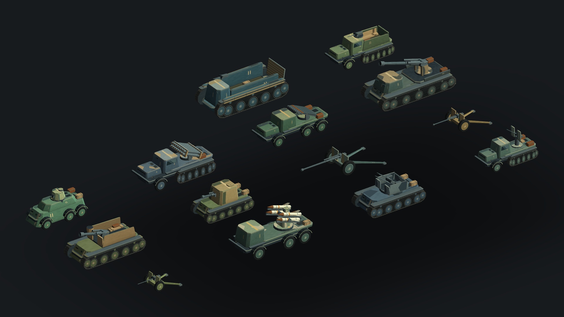 Media 1 for listing WW2 RTS & SLG Battlefield Vehicle Pack