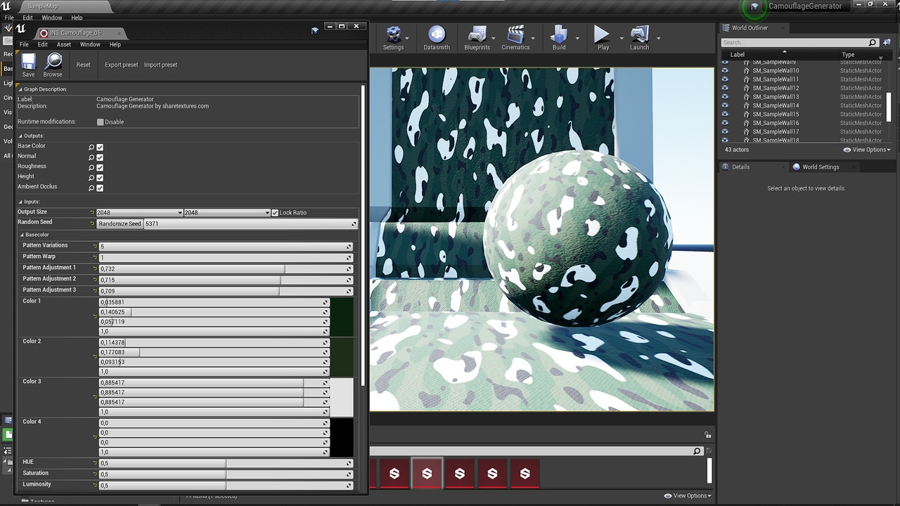 Media 1 for listing Procedural Camouflage Generator