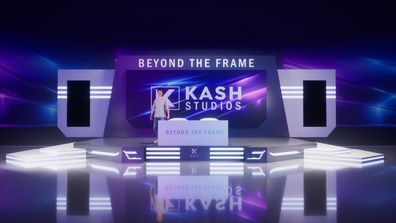 Media 1 for listing Mid-Size Event Stage Platform with Backdrop – Presentation Setup