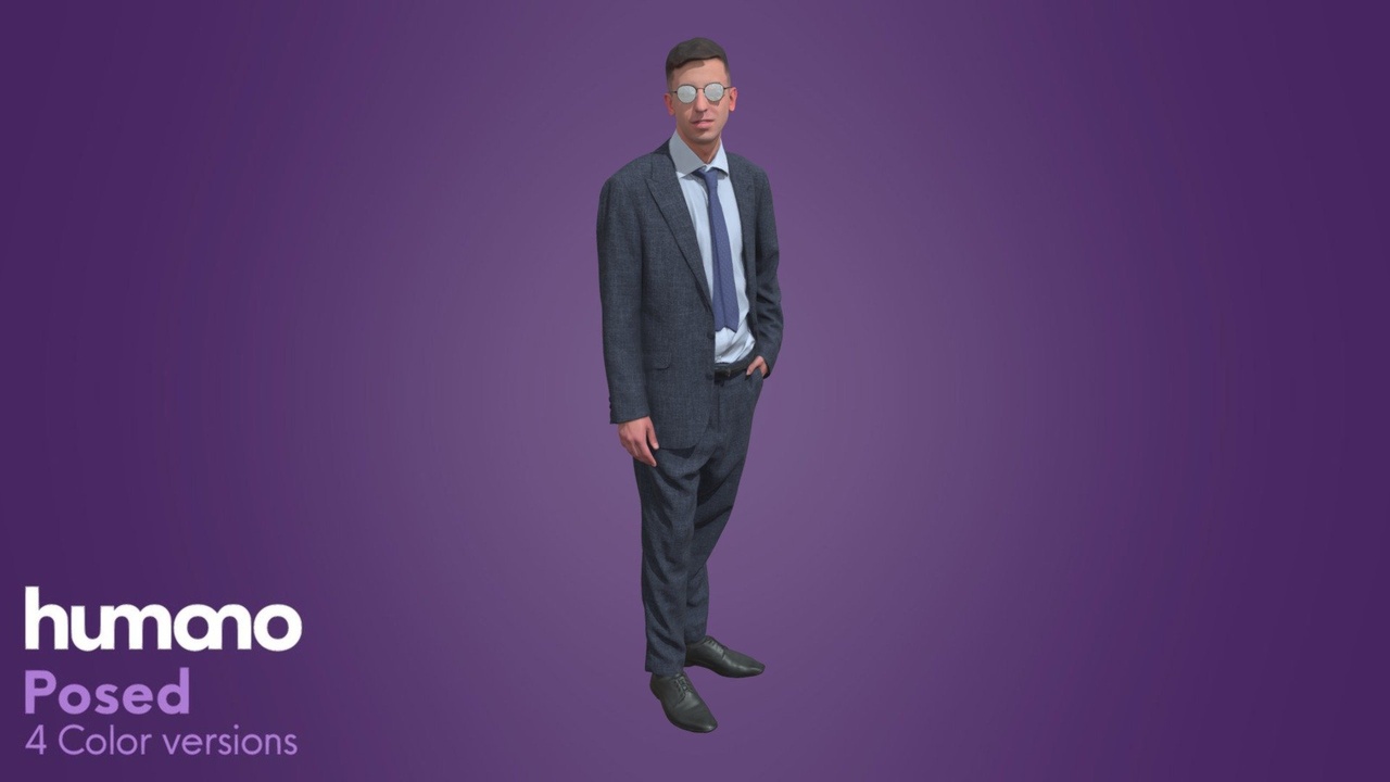 Media 1 for listing Posed Man Business Standing - Humano 036-2031