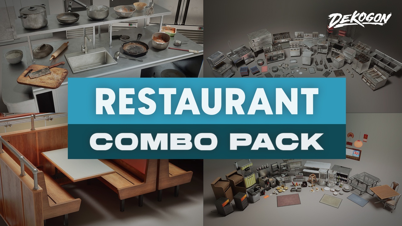 Media 1 for listing RESTAURANT - COMBO Prop Pack (VOL 1-4)