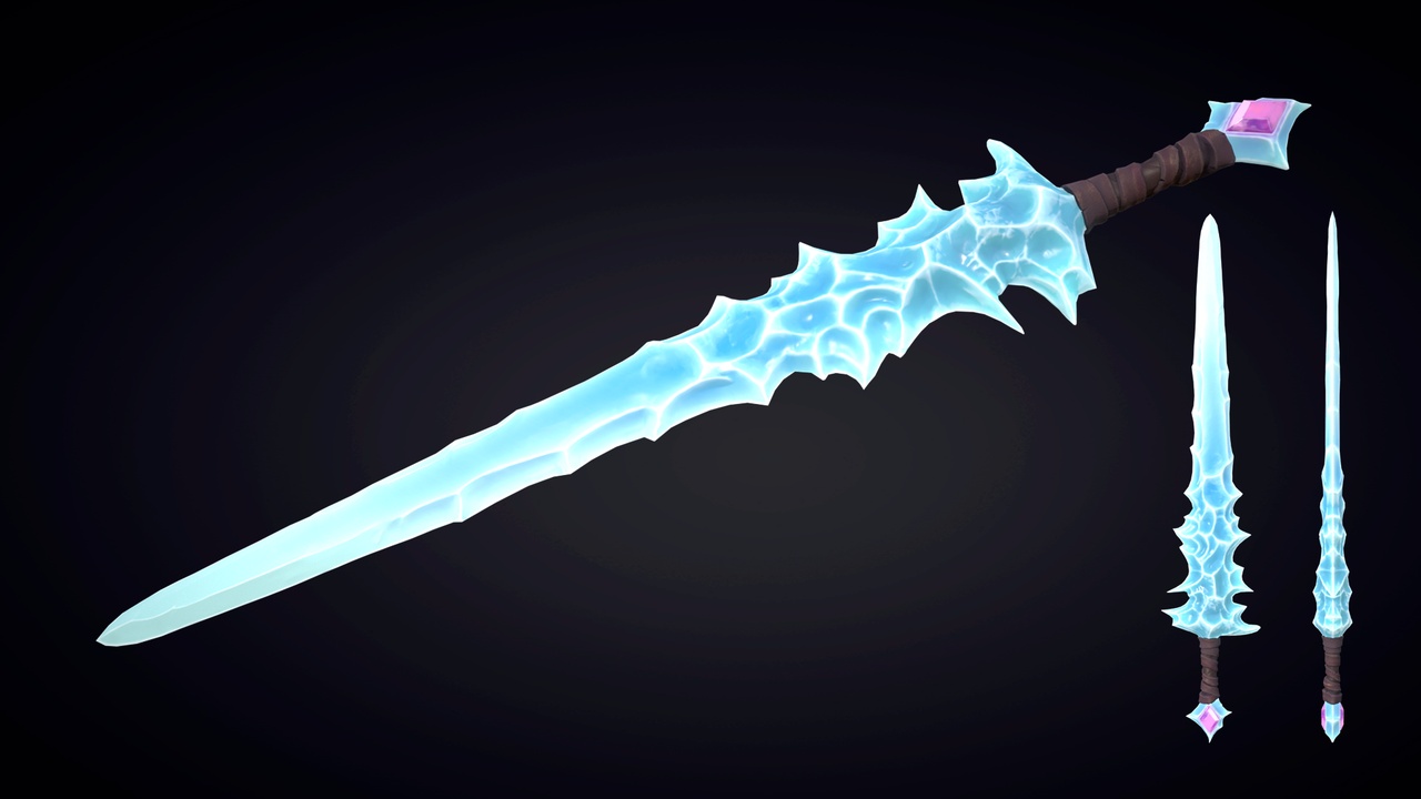 Media 1 for listing Stylized Ice Sword
