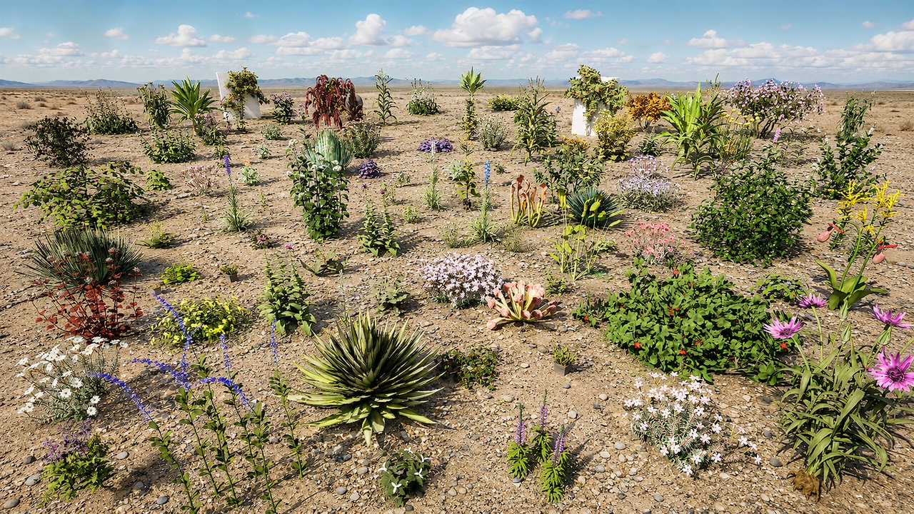 Media 1 for listing North American Landscape Plants – Game Ready Pack
