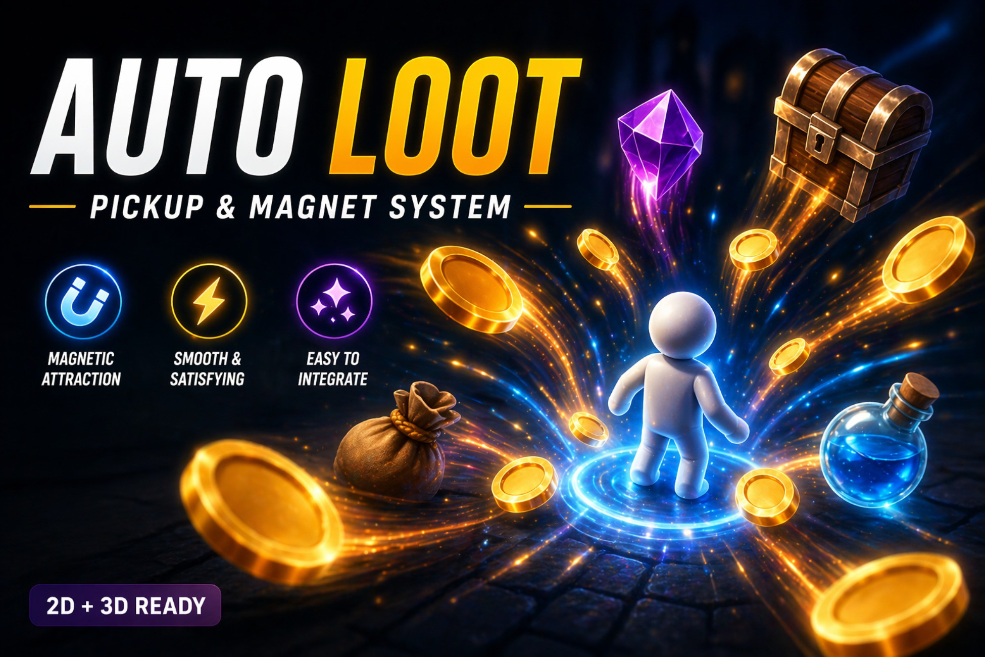 Auto Loot Pickup & Magnet System | Fab