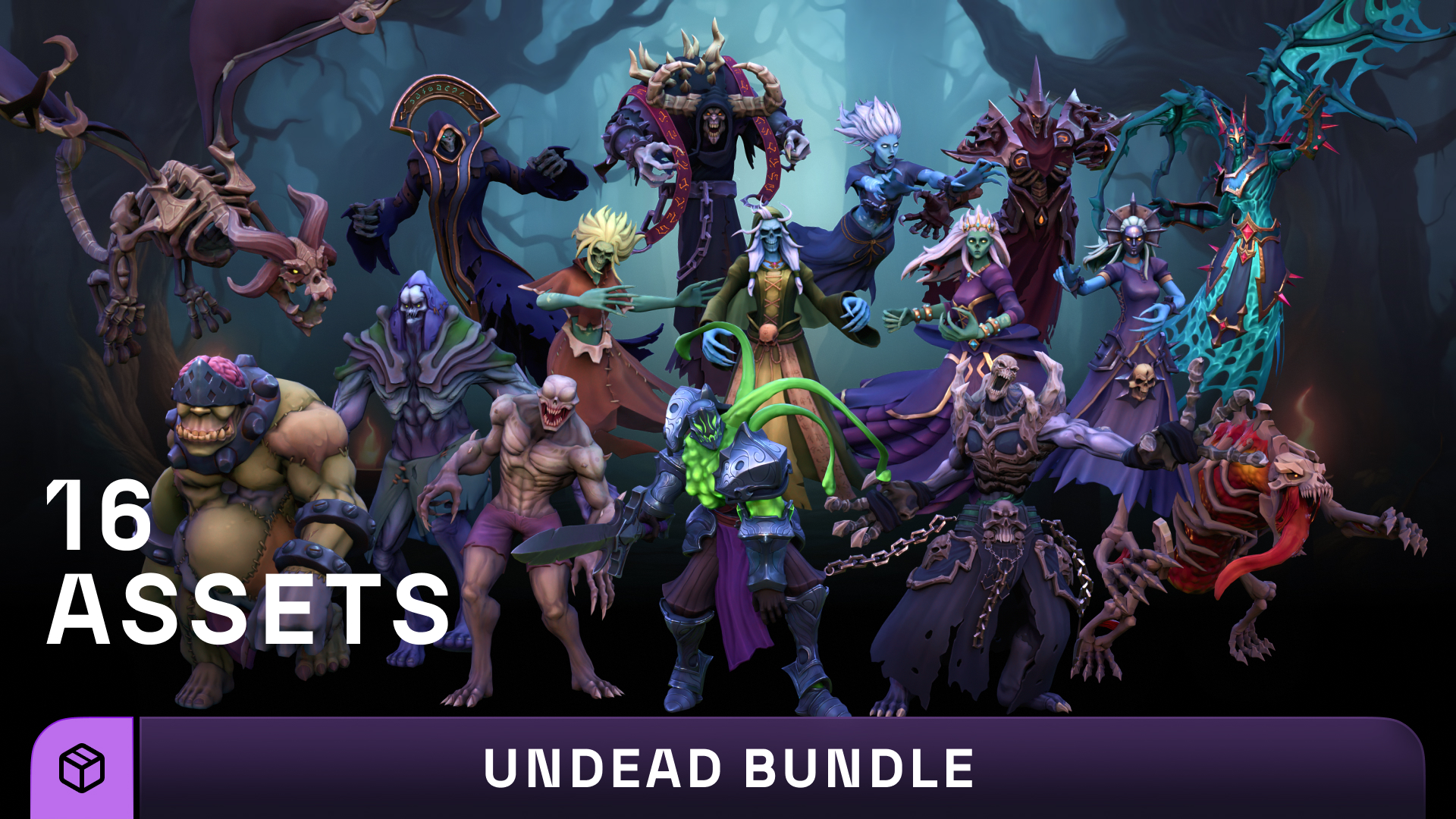 Stylized Fantasy Undead Characters Bundle | Fab