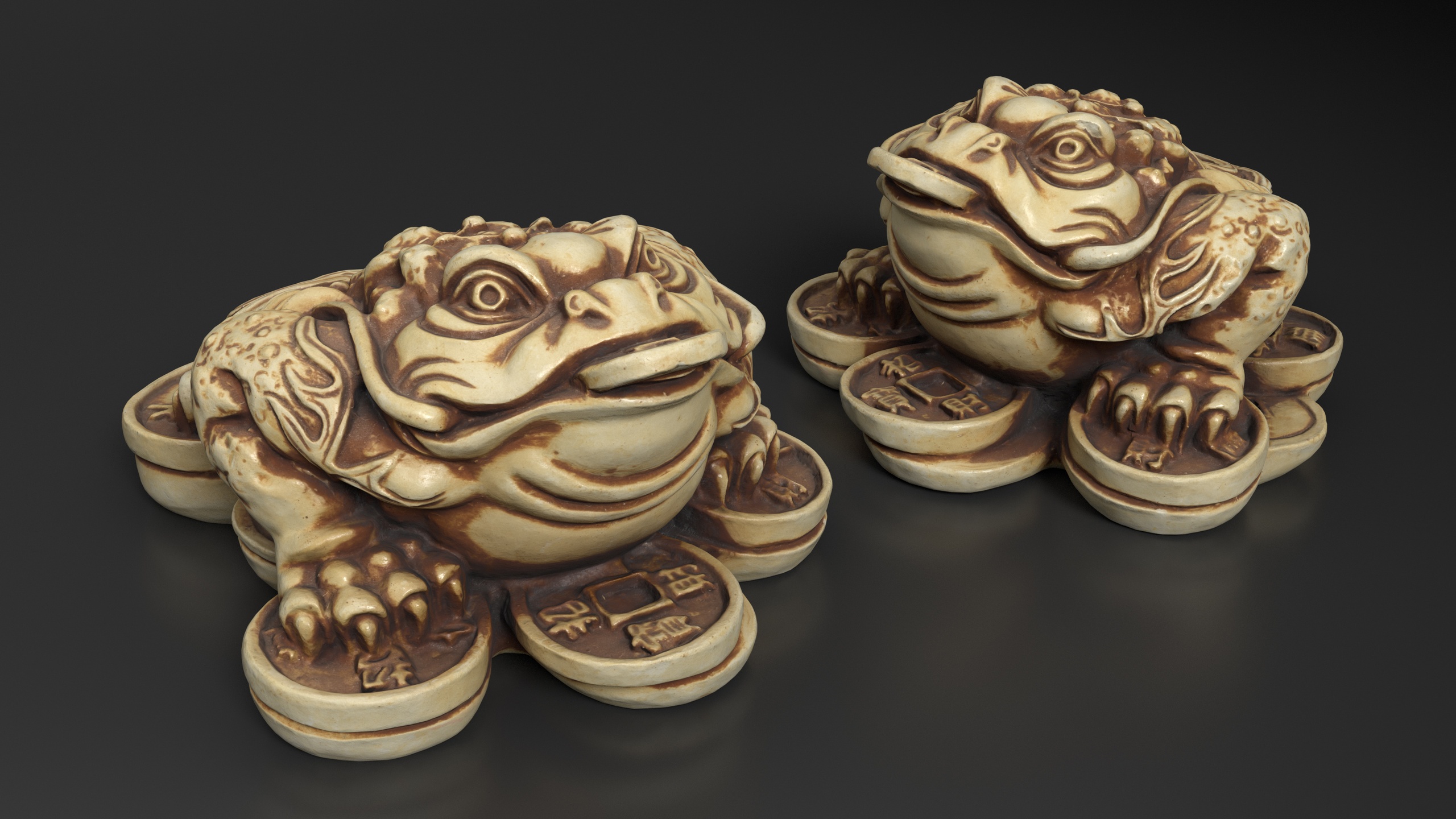 Media 1 for listing Feng Shui Wealth Toad | Three-Legged Money Frog Statue