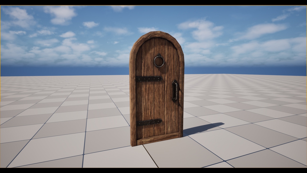 Media 1 for listing Stone Door Prop – UE5 + FBX
