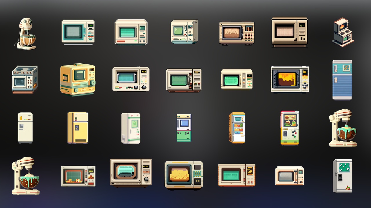 Medium 1 für Eintrag Pixel Kitchen Equipment - Icon Pack