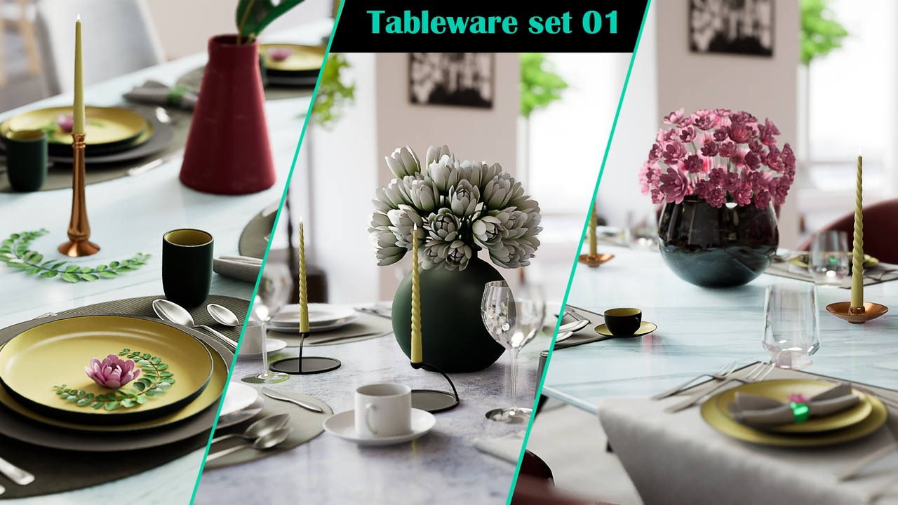 Media 1 for listing Tableware Vol.01