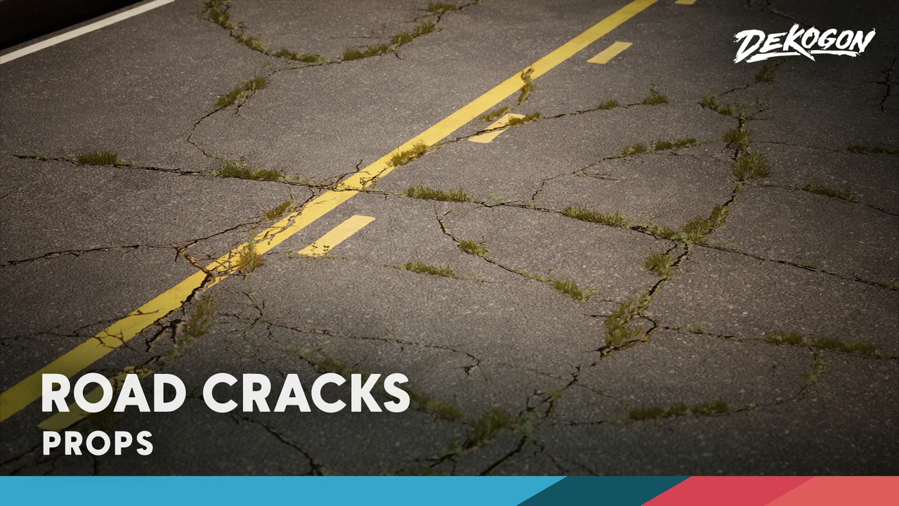 Media 1 for listing Road Cracks VOL. (Low Poly)