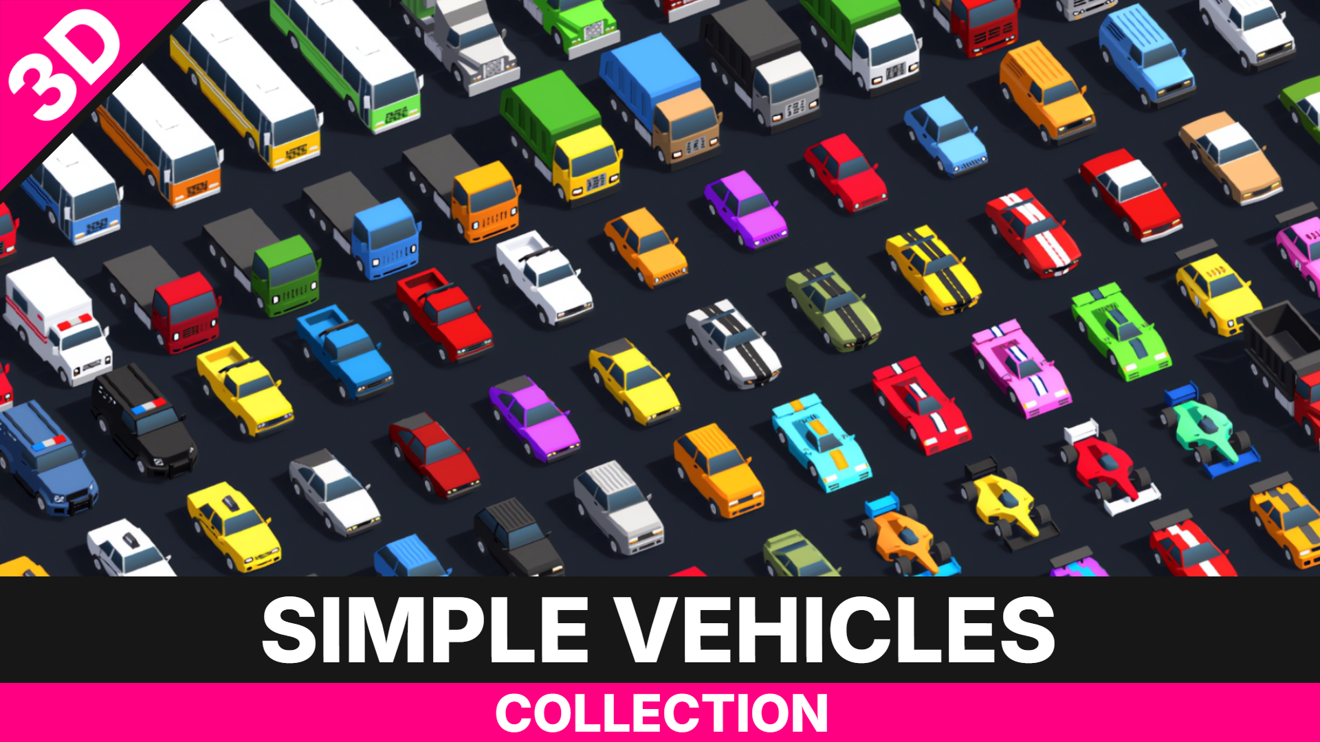 Vechicles Simple Simple Vehicles Pack | Fab