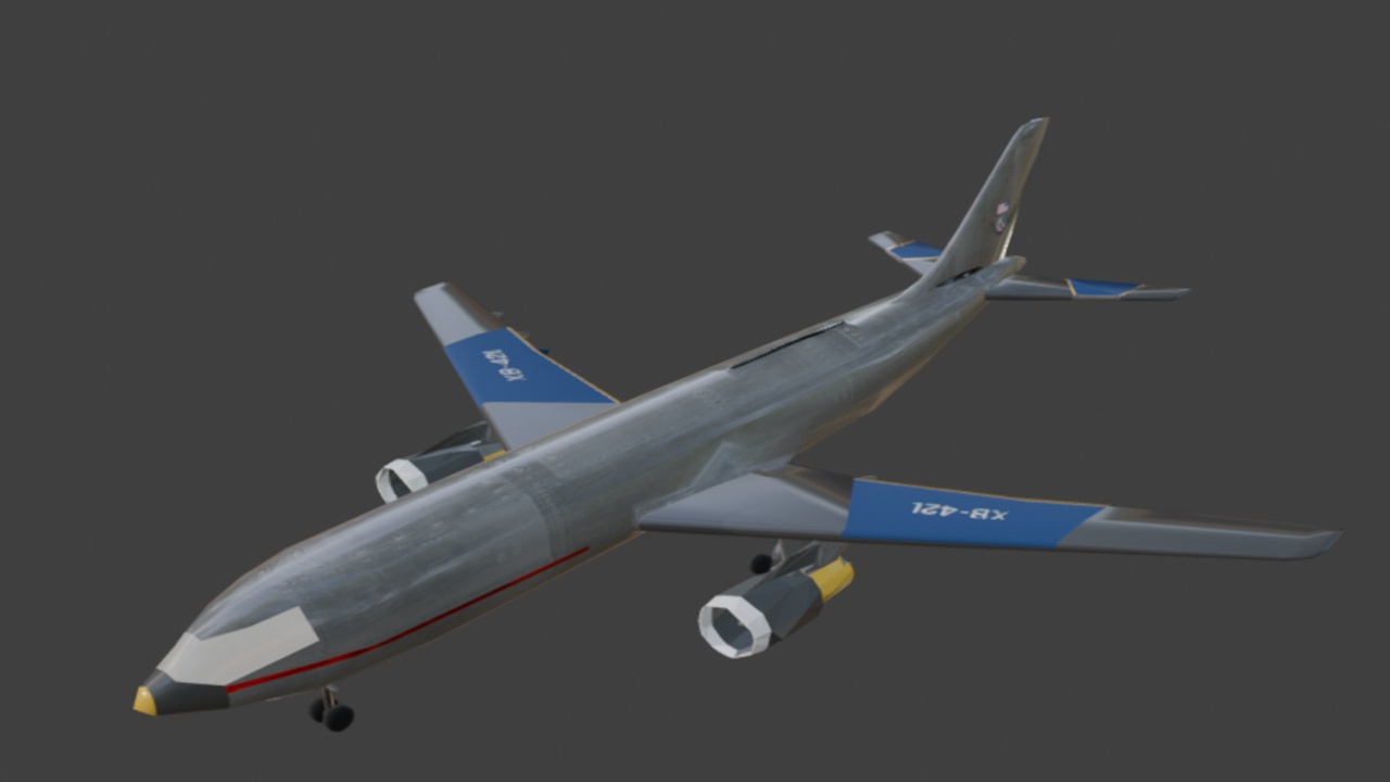 Media 1 for listing XB-42L Modern Passenger Jetliner - Commercial Aircraft (A320 Inspired)