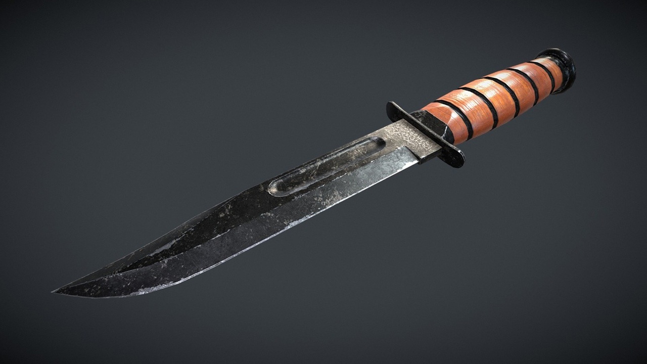 Media 1 for listing Military Tactical Knife | Combat Utility Blade | Game Ready Asset | UE5 | PBR