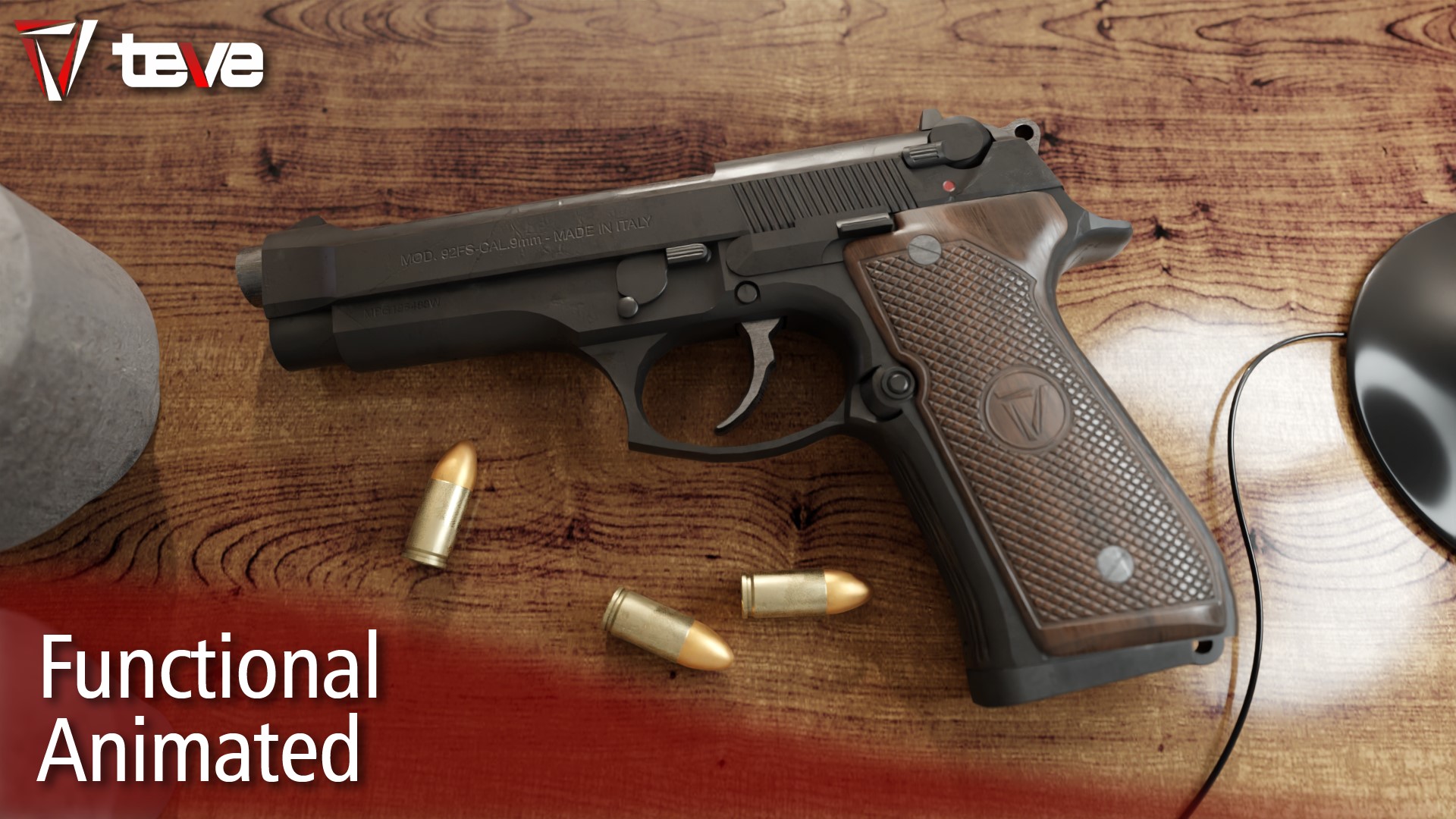 Pistol 92 - Semi-automatic handgun | Fab