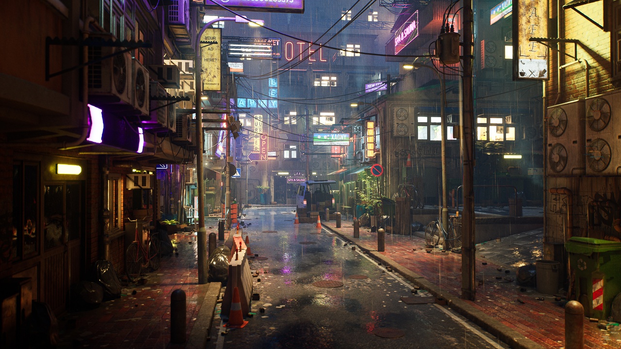 商品 Rainy Neon Streets 的媒体 1