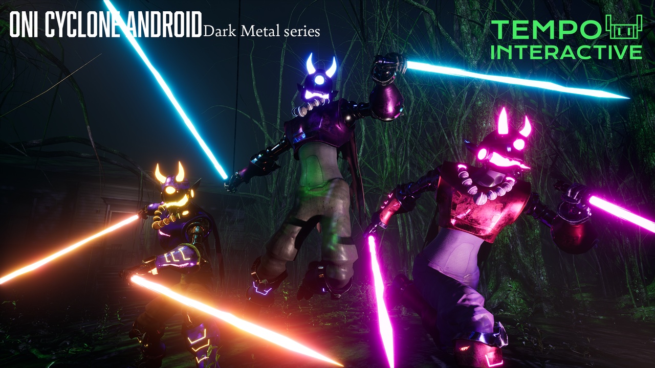 Oni Cyclone Android - Dark Metal Series Demon Robot | Fab