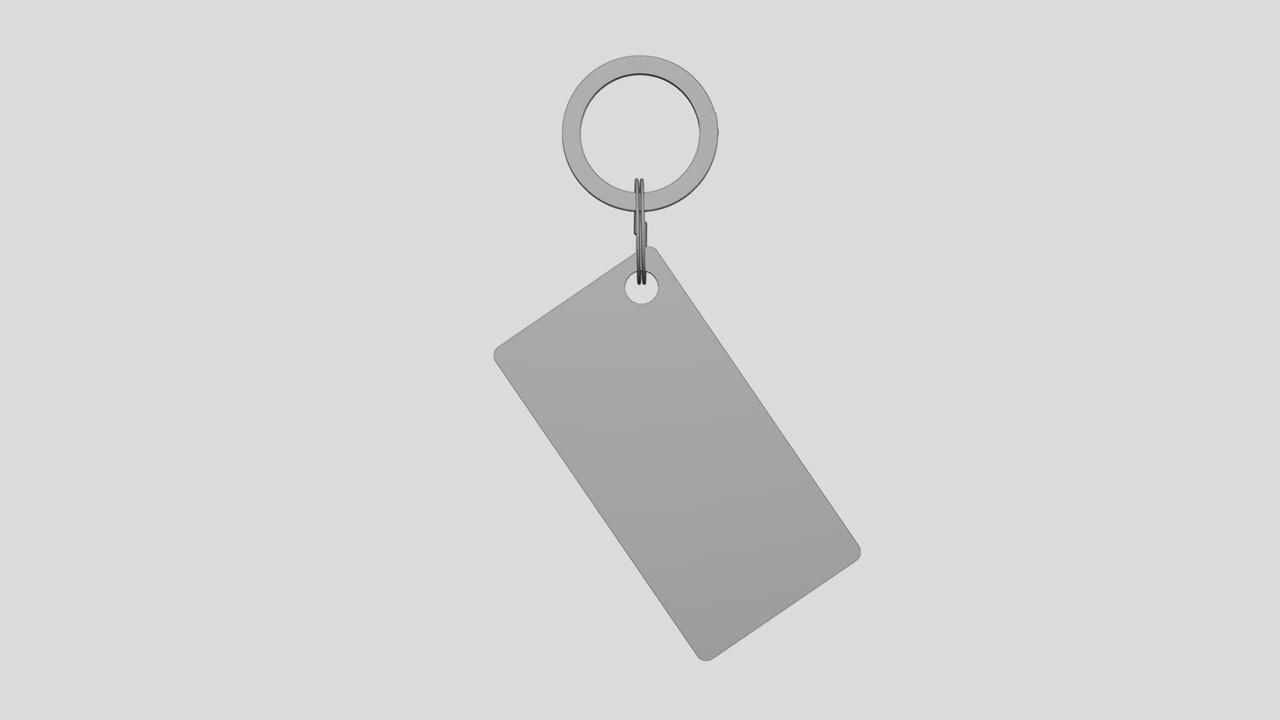 Media 1 for listing Keychain Tag - Geometry Only No Textures No Materials