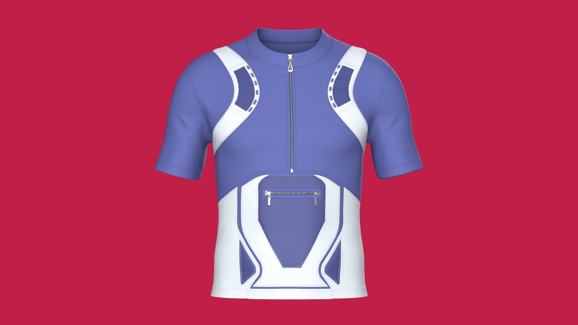 Media 1 for listing Men Half - Zip Cycling Jersey | High Poly