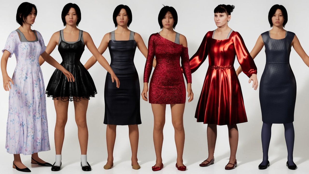 Media 1 for listing Female Fancy Dresses Pack - Metahuman Compatible
