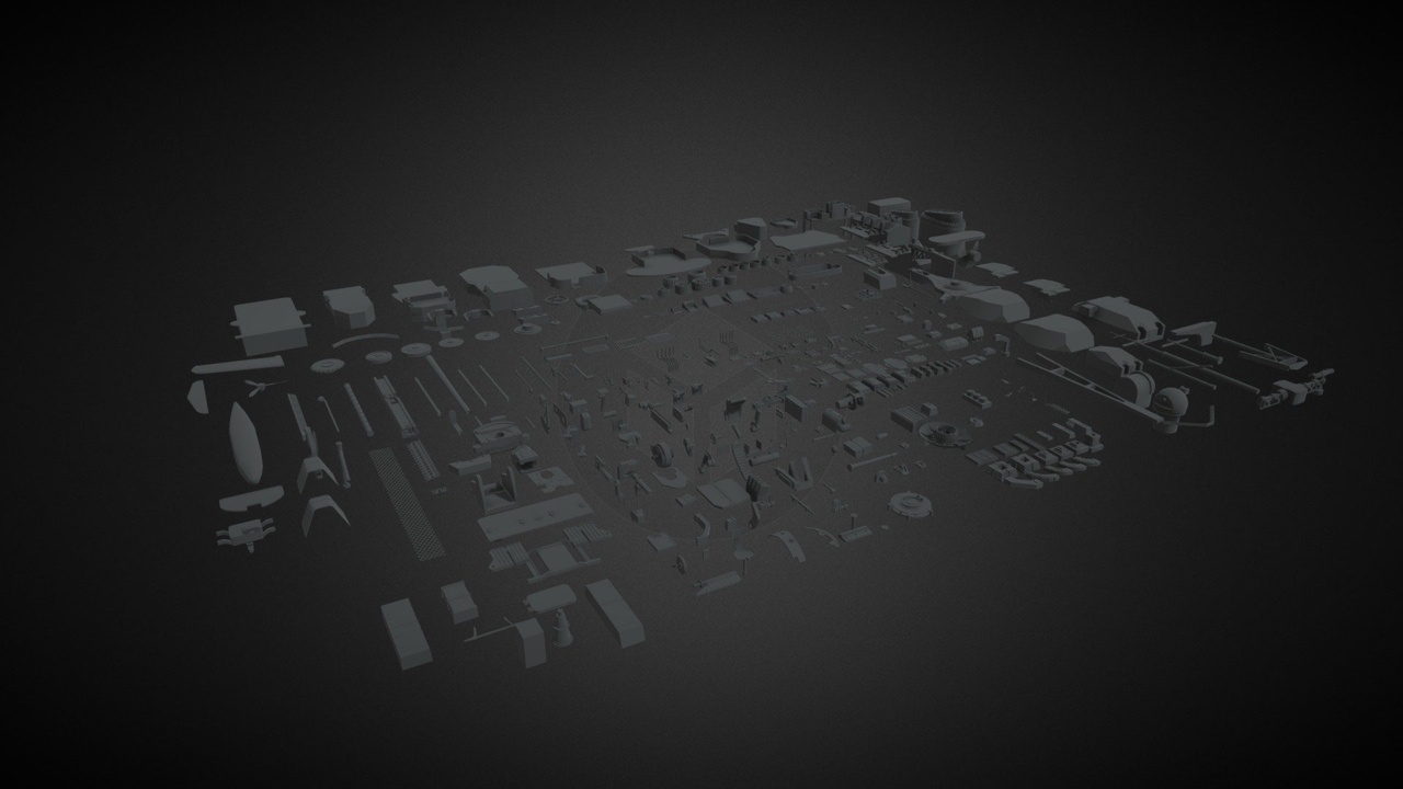 Media 1 for listing Sci Fi Greeble Package 1