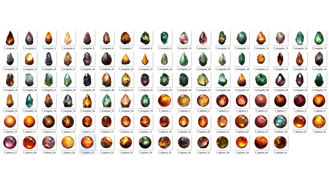 Media 1 for listing Fantasy Style Mineral Pack