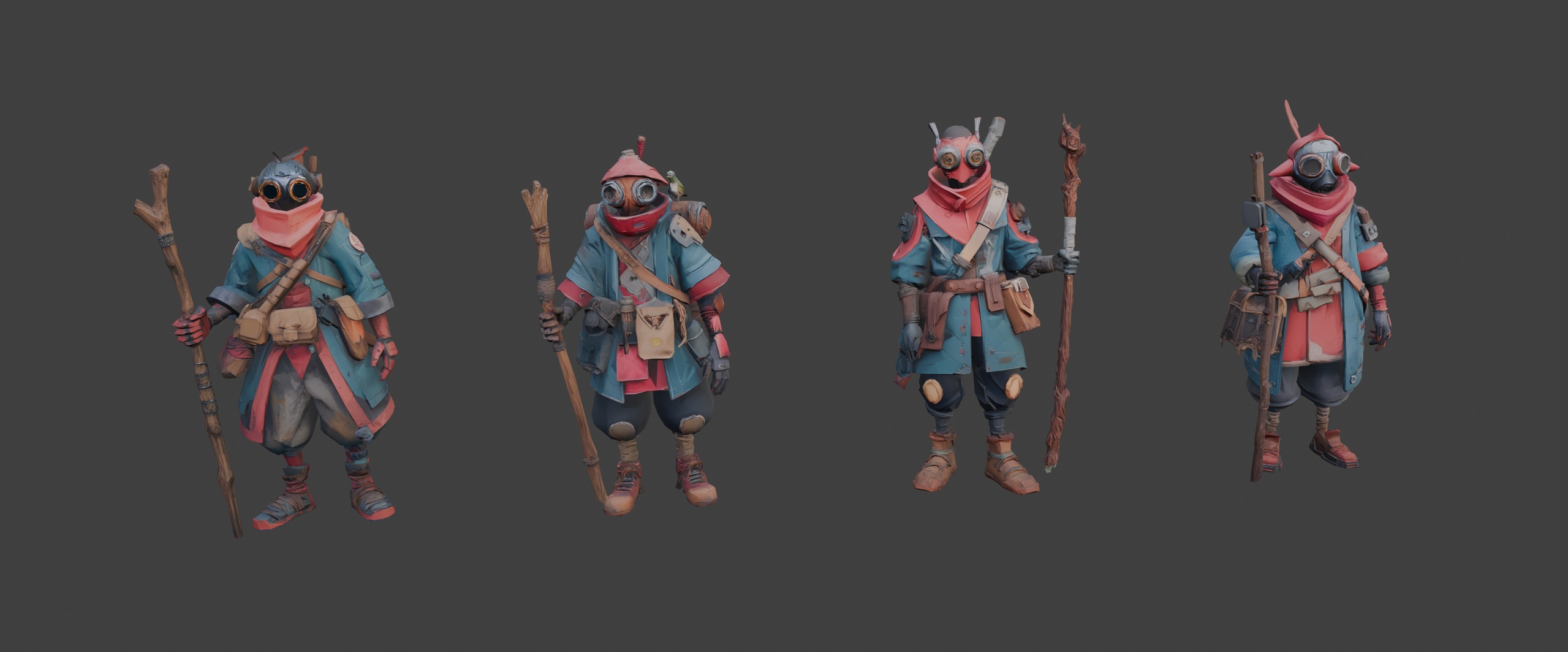 Media 1 for listing Fantasy Wilderness Scouts 🌲 (LowPoly)