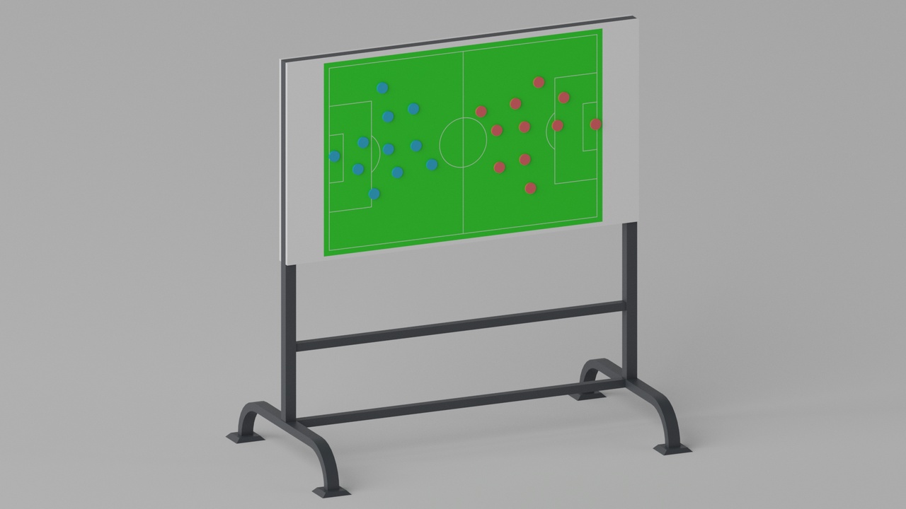 Media 1 for listing Football Soccer Tactical Board 3D model