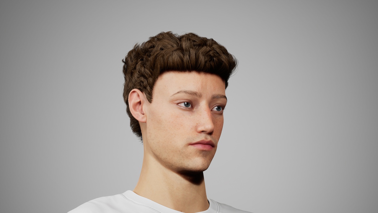 Media 1 for listing MetaHair 228- Groom hair for Metahumans - With low lowpoly version