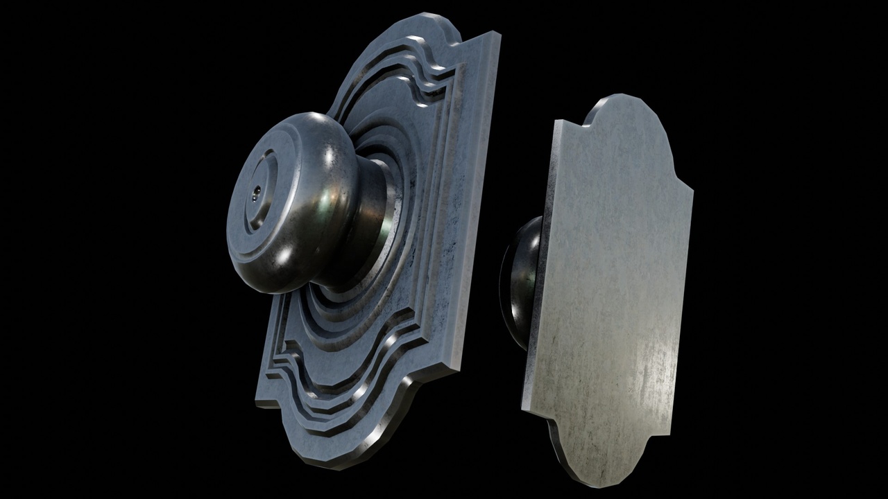 Media 1 for listing Grey Doorknob