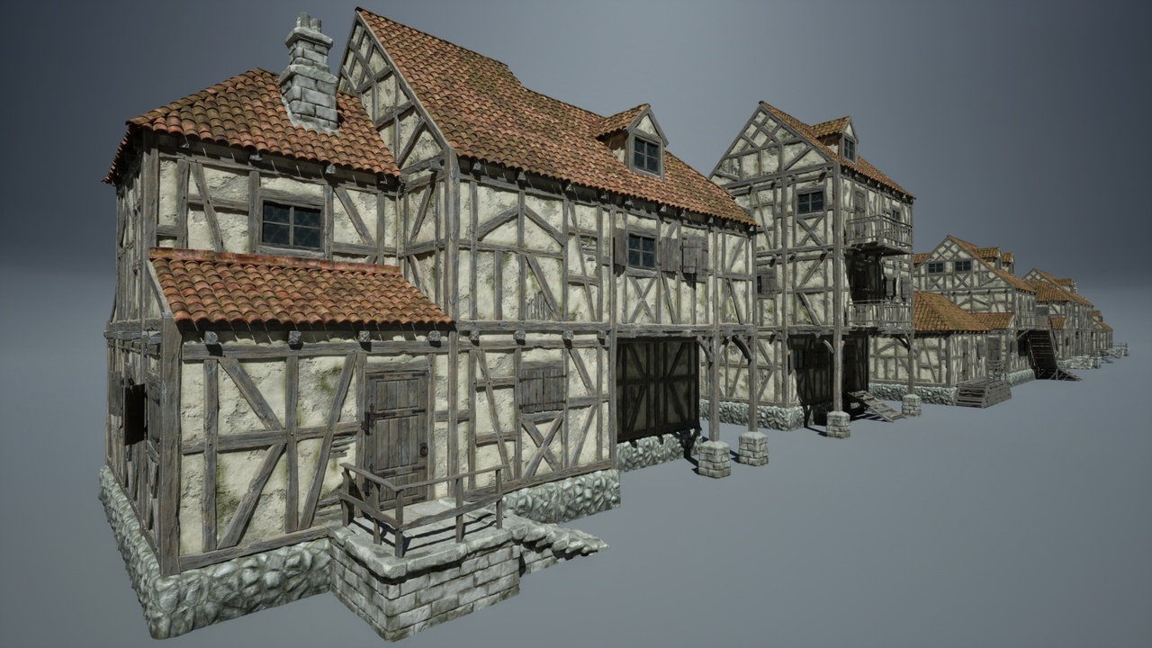 Modular Medieval Houses | Fab