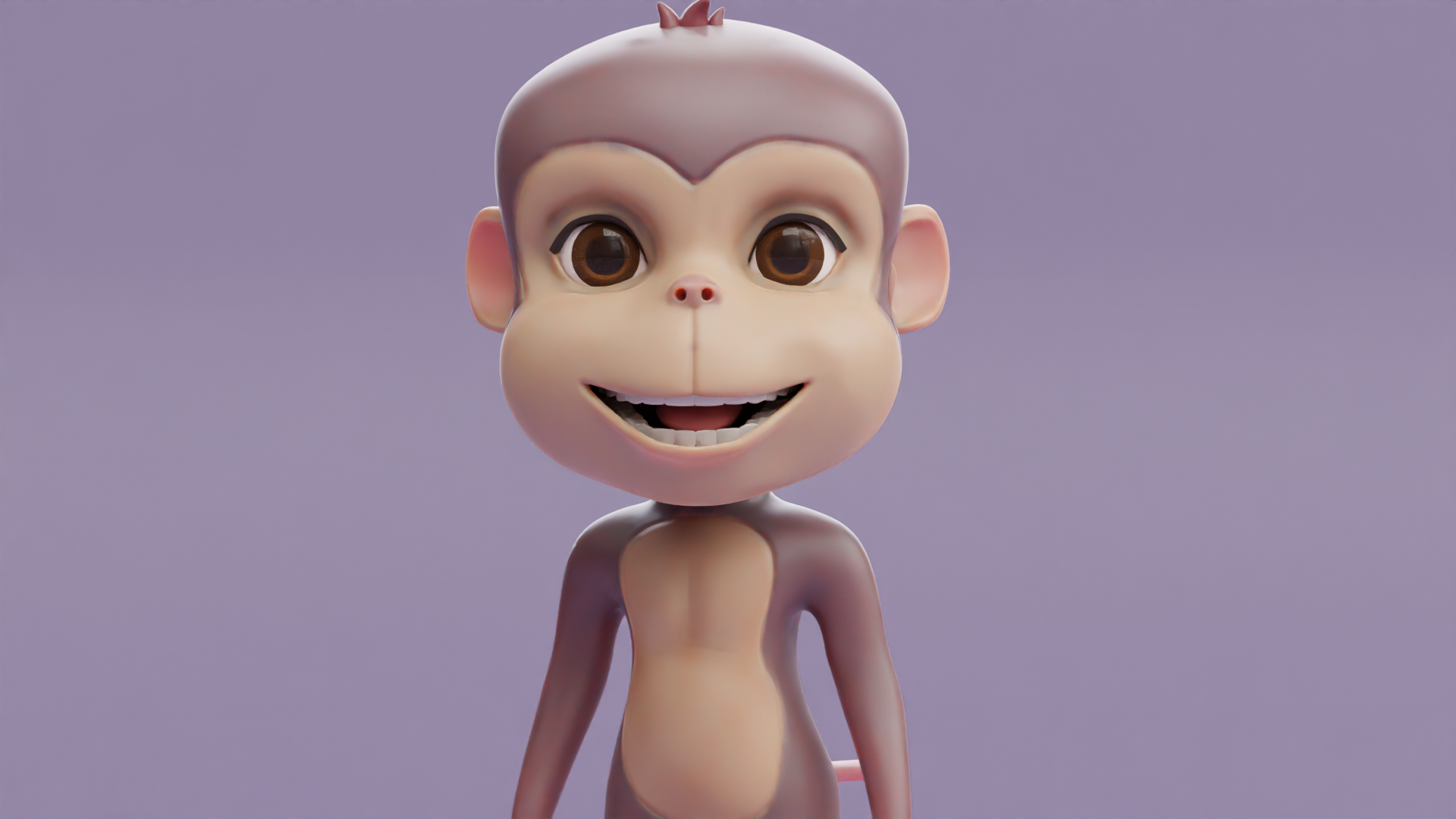 Cartoon Monkey Rigged and Animated | Fab