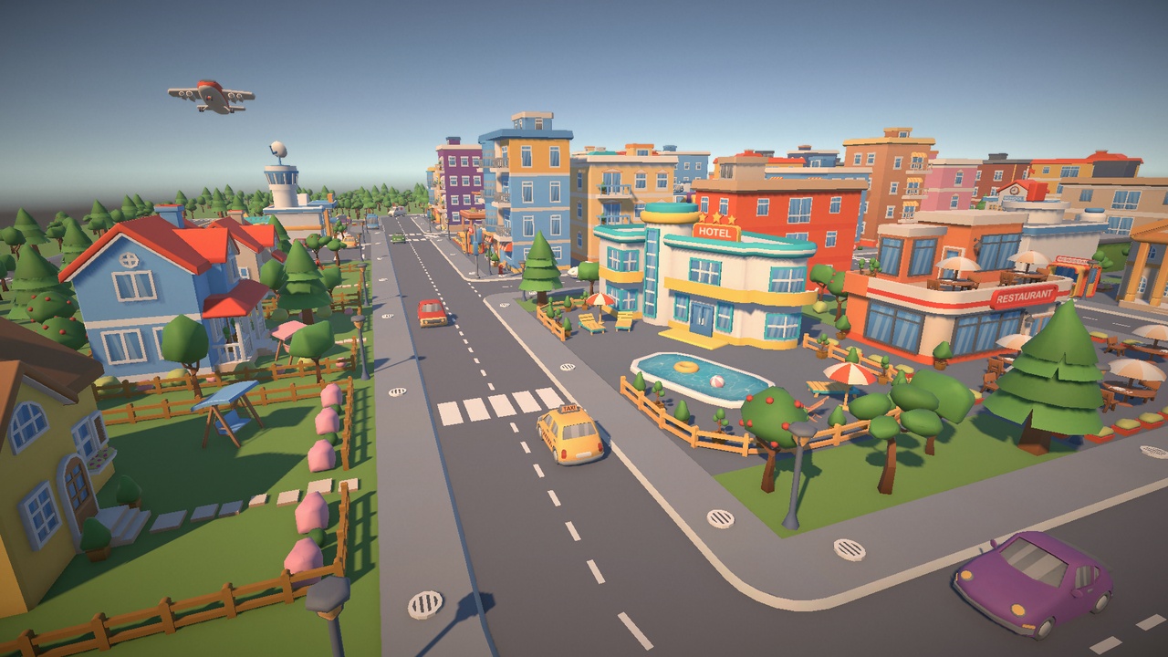 Media 1 for listing Stylized Low Poly City Pack
