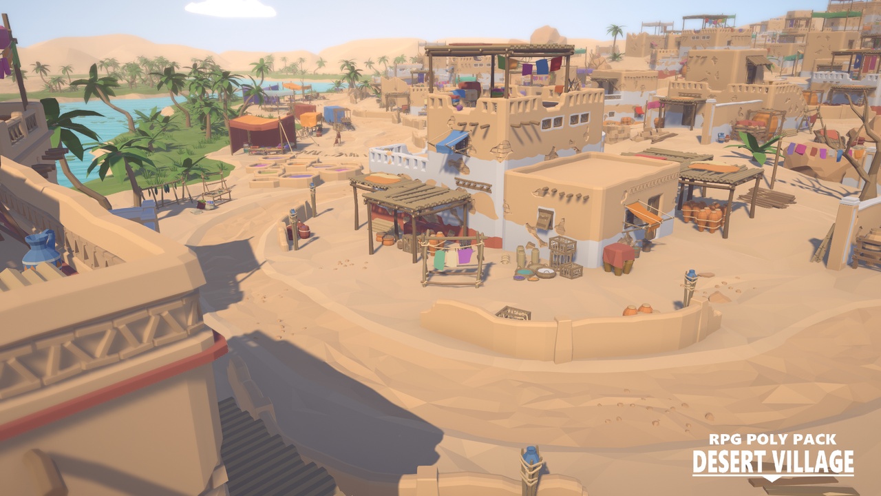 Media 1 for listing RPG Poly Pack - Desert Village