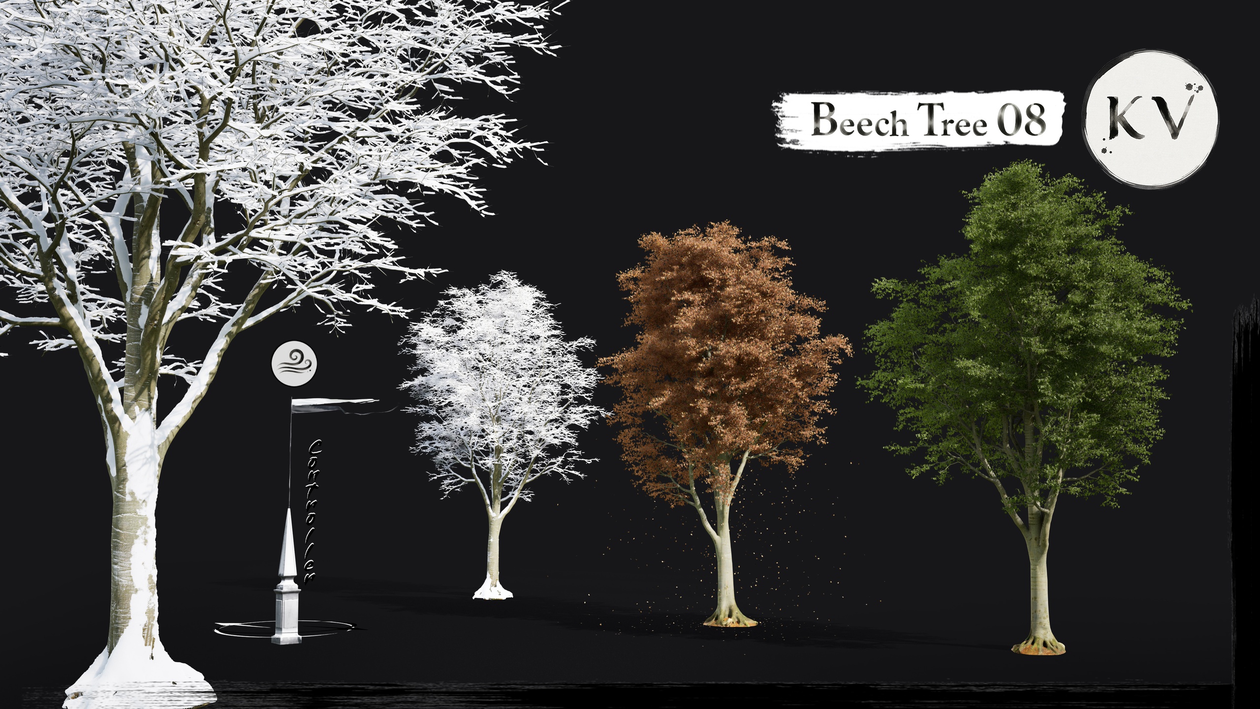 Media 1 for listing KV 🌳 Beech Tree 08 — Cinematic Animated Tree |Nanite | Wind | Seasons|