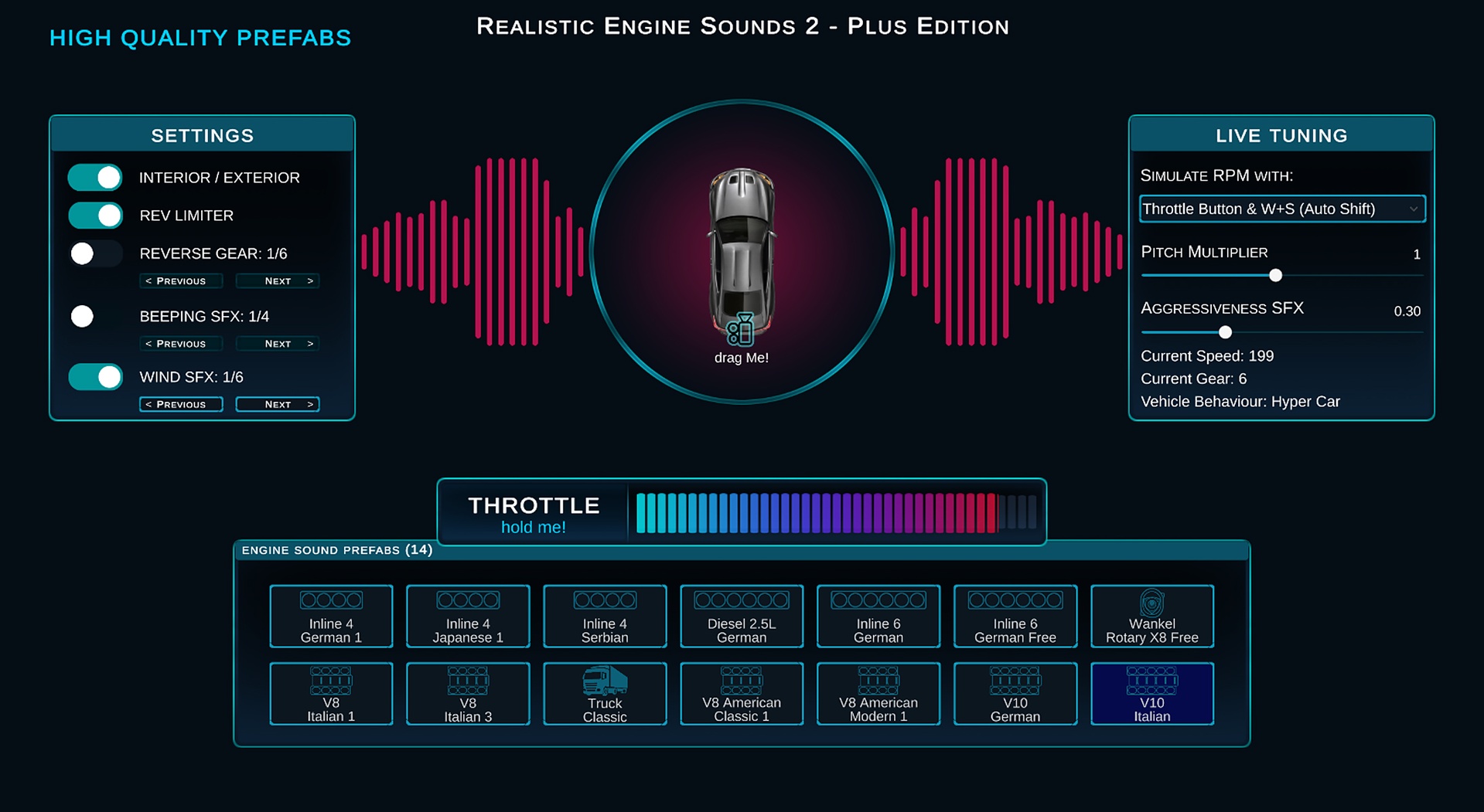 Media 1 for listing Realistic Engine Sounds 2 - Plus Edition