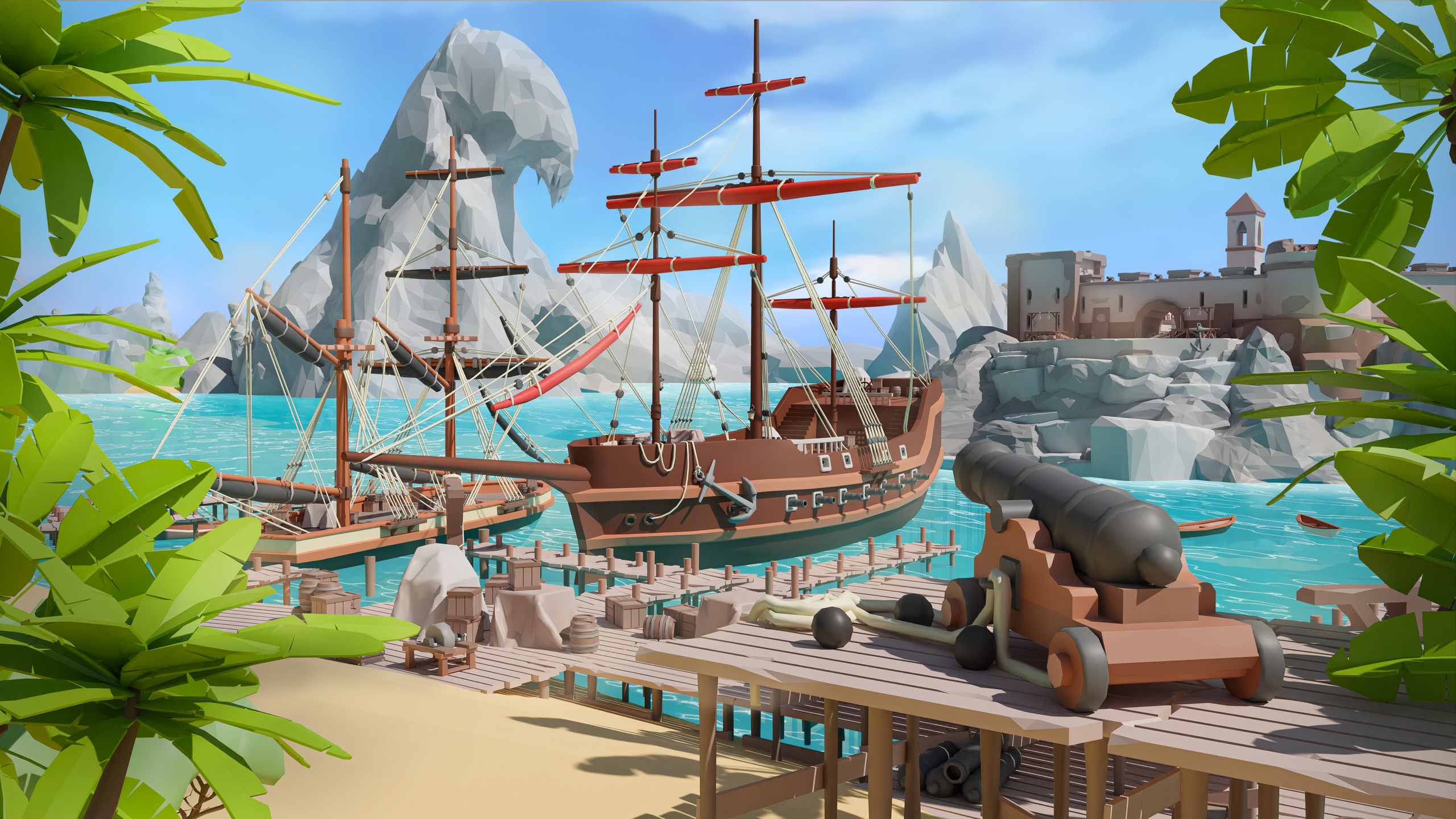 Media 1 for listing Pirates - Low Poly 3D Models Pack