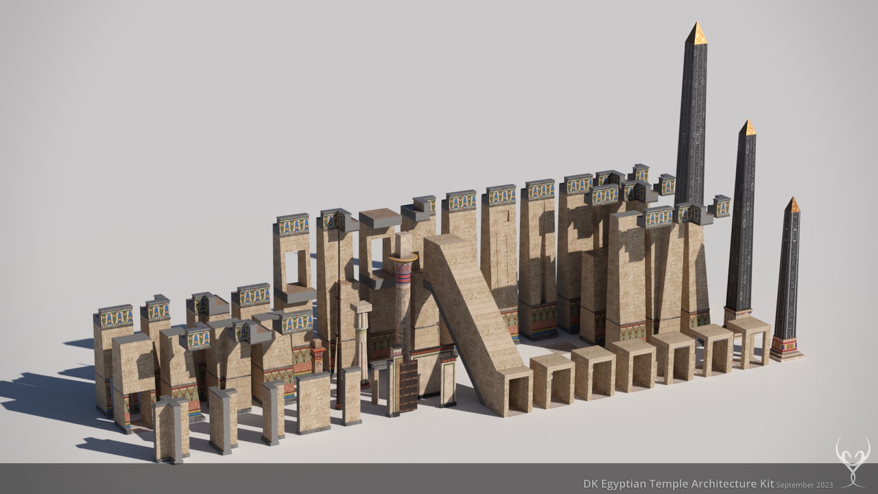 Media 1 for listing D Kit 01 Egyptian Temple Architecture Kit
