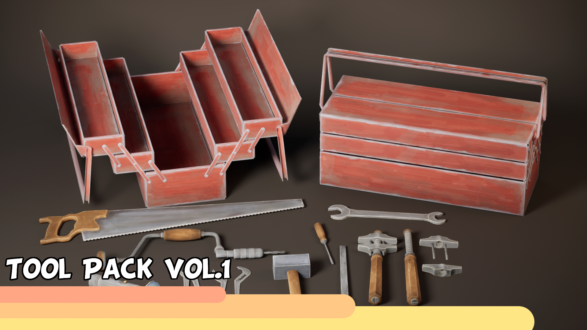 Tool Pack Handpainted Stylized - VR/Game Ready Vol.1 | Fab