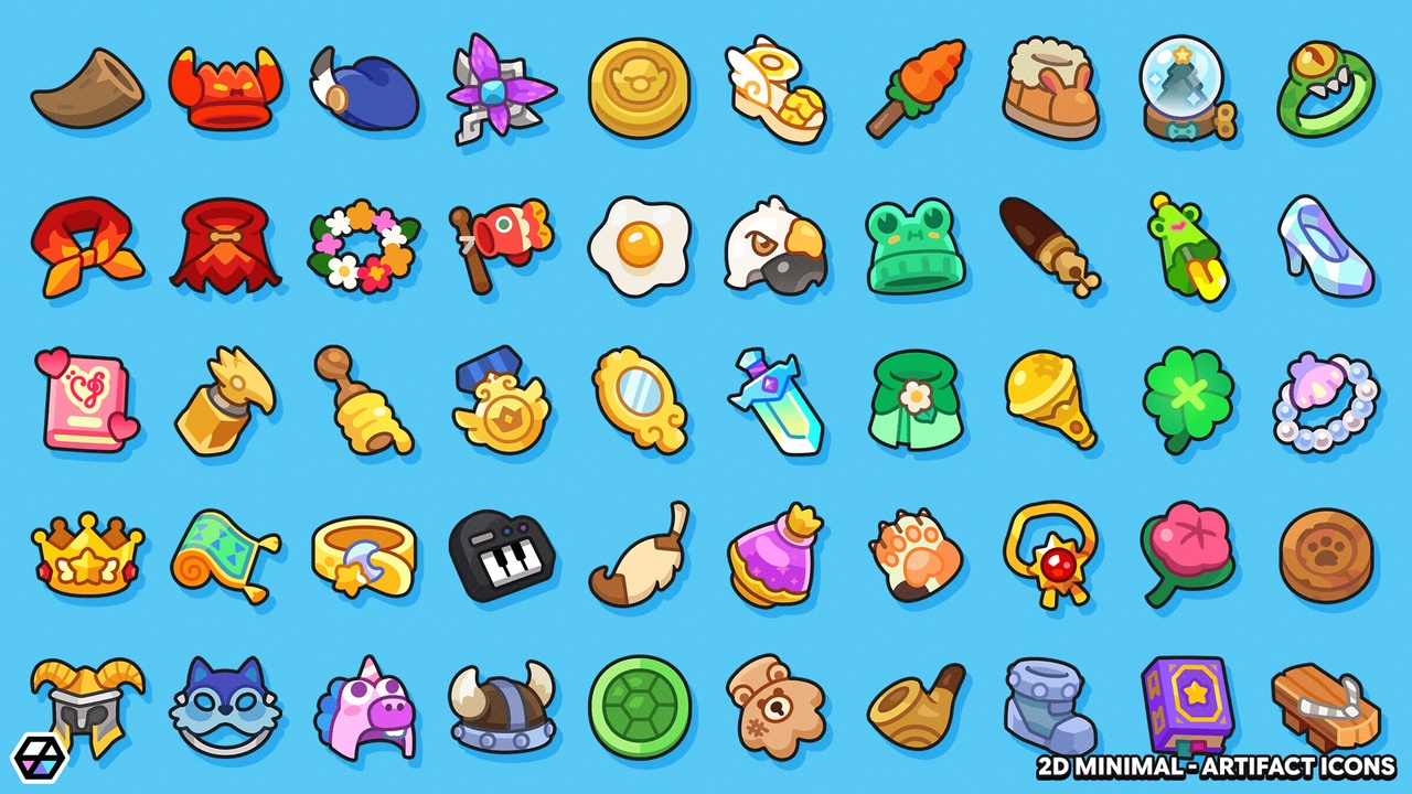 2D Minimal - Artifact Icons ์ ํ ๋ฑ๋ก์ ์ํ ๋ฏธ๋์ด 1๊ฐ