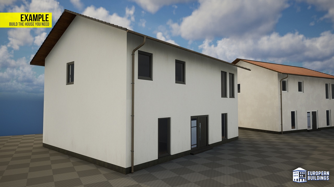 Media 1 for listing European Buildings: Residential | Town House A (Modular; Enterable)