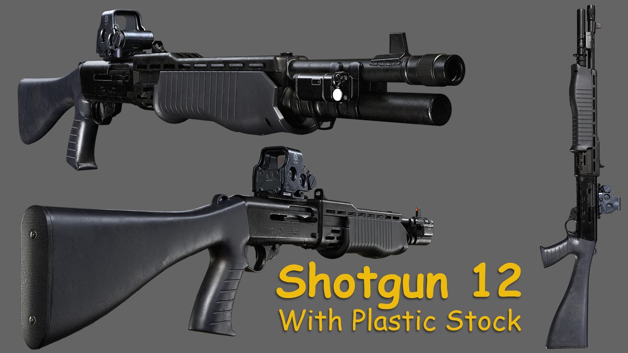 Medium 1 für Eintrag Shotgun 12 with plastic stock (black)