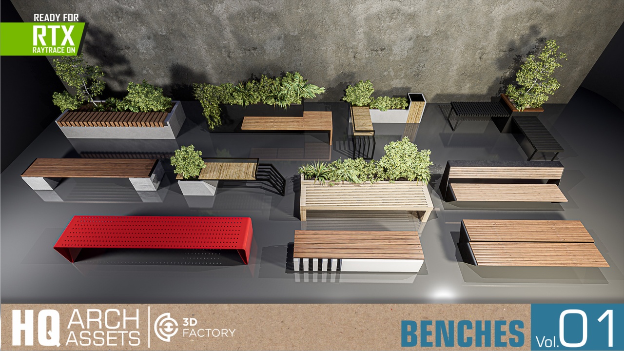商品 HQ Benches Vol. 1 的媒体 1